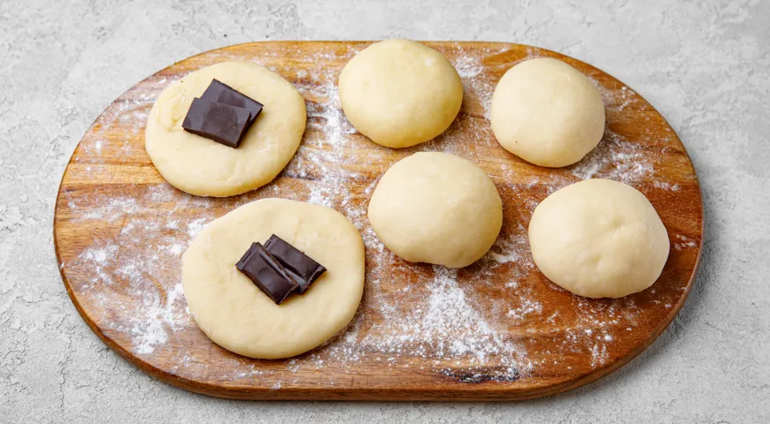 Булочки с шоколадом