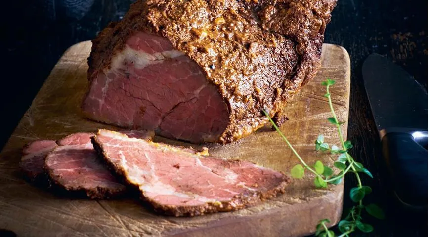 Рецепт домашней пастрами из говяжьей грудинки