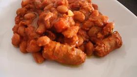 Рецепты на ужин с колбасой и фасолью