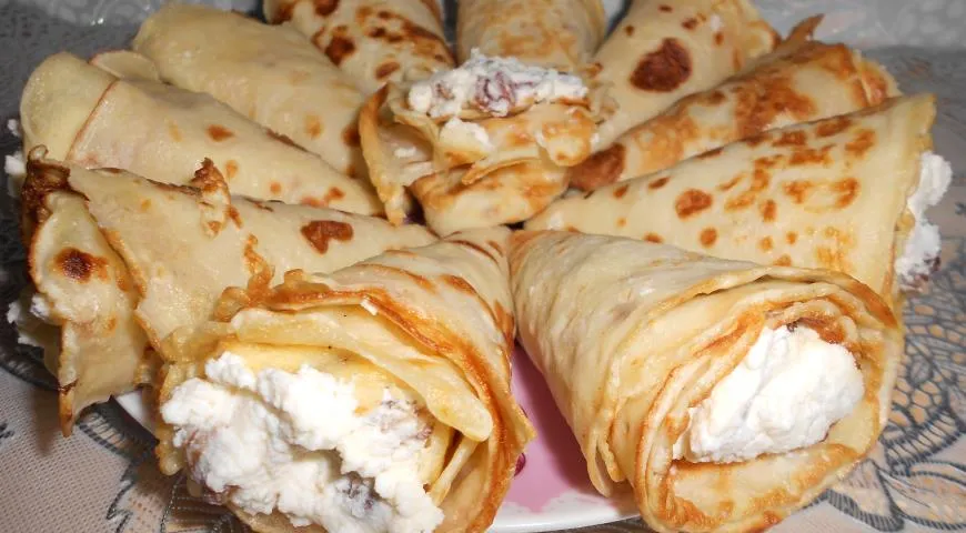 Блинный рожок с начинкой