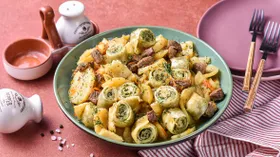 Штрудли (нудли) с мясом и картофелем