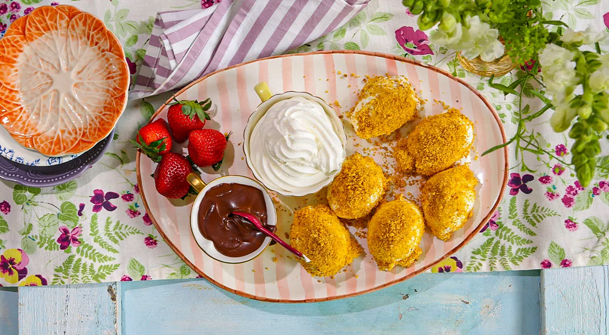 Мороженое в кукурузных хлопьях