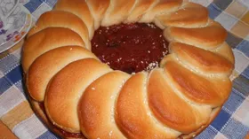 Постный тыквенно-сливовый пирог