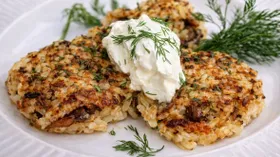 Оладьи из отварного риса