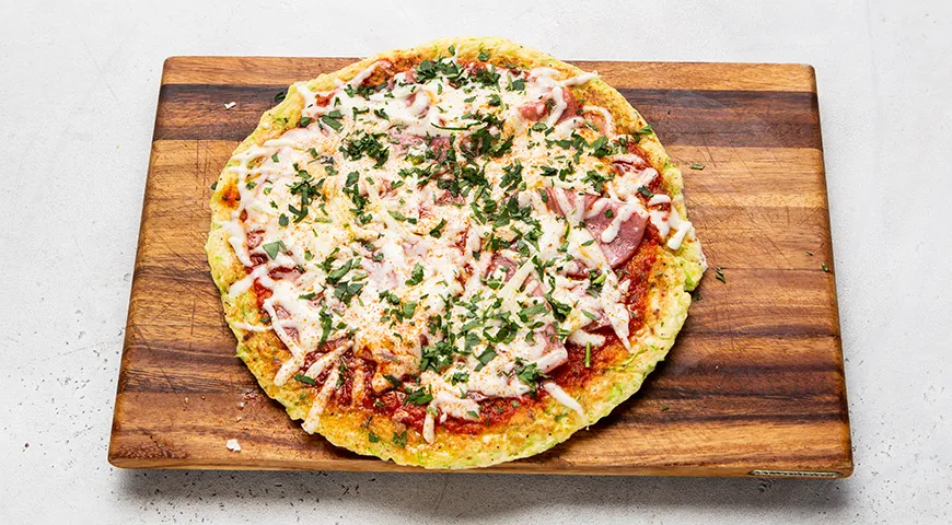 Пицца из кабачков на сковороде