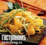 Салат с апельсинами