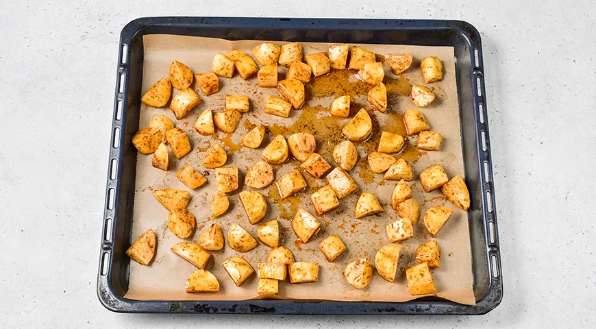 Жареное мясо с картофелем по-грузински