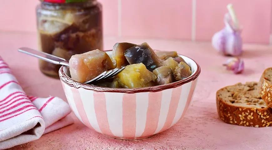 Баклажаны с чесноком на зиму