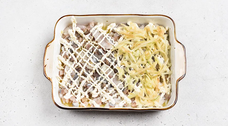 Селедка под шубой постная