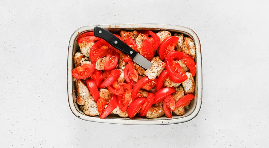 Индейка с баклажанами в духовке