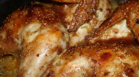 Курица в инжирной корочке с пряным рисом