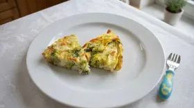 Запеканка с брокколи и яйцом
