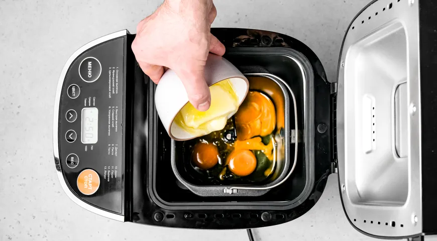 Творожный кекс в хлебопечке