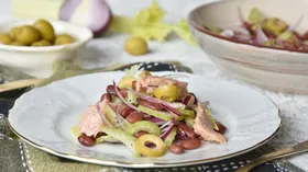 Рецепты с рыбой, оливками и бобами