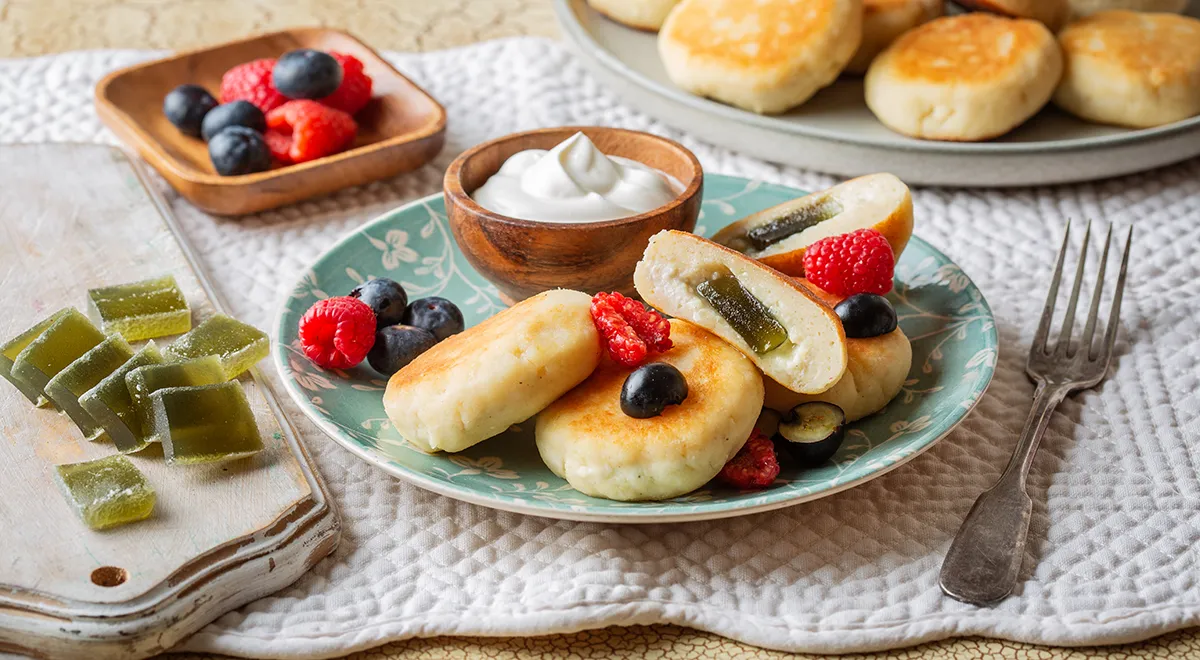 Сырники с мармеладом