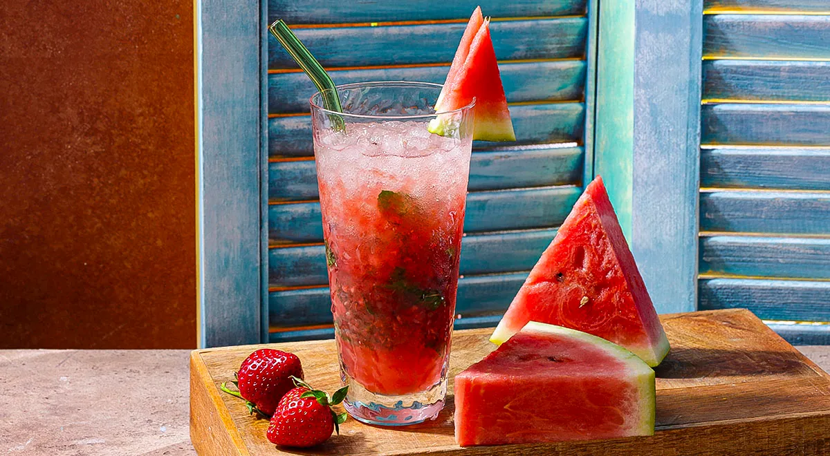 Арбузный мохито алкогольный