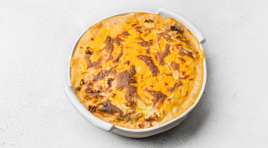 Цветная капуста в духовке с фаршем и сыром