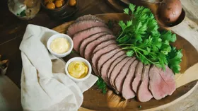 Основное блюдо с языком