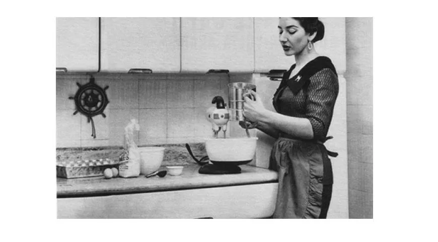 Мария Каллас на кухне