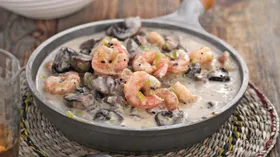 Рецепты с молочной продукцией, шампиньонами и вешенками