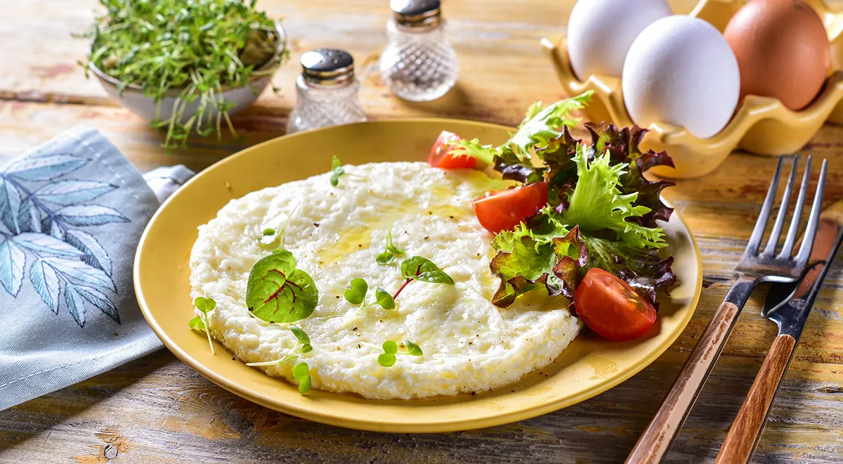 Омлет с молоком