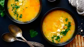 Куриный суп с пшеном