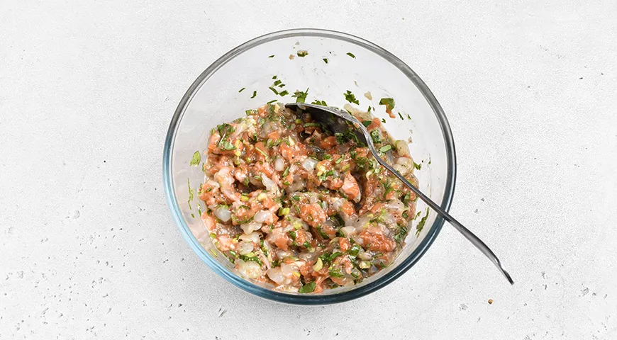 Хинкали с креветками