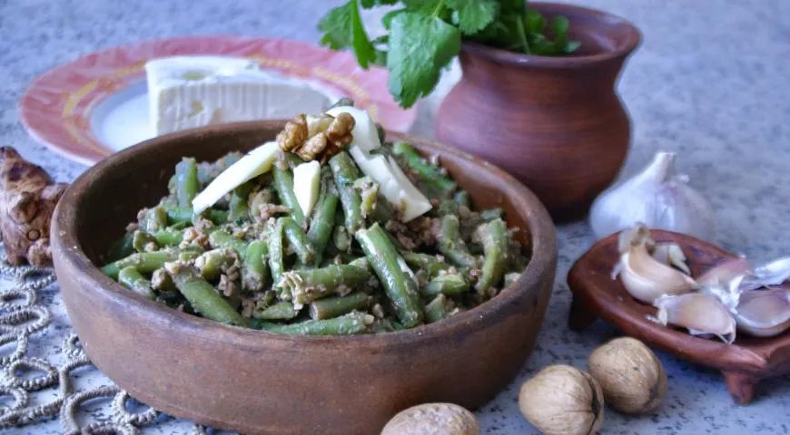 Лобио из стручковой фасоли, пошаговый рецепт с фото от автора Мария Егорова на ккал