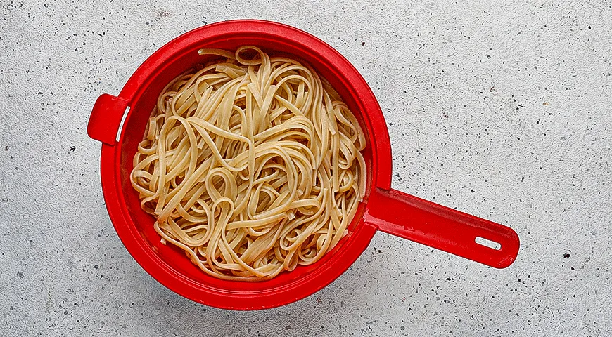 Паста с лисичками