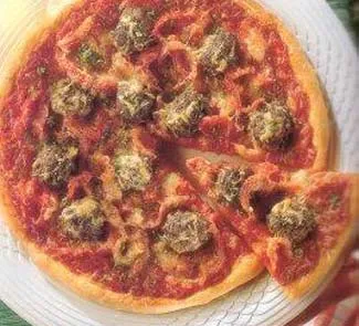 Пицца с мясными шариками