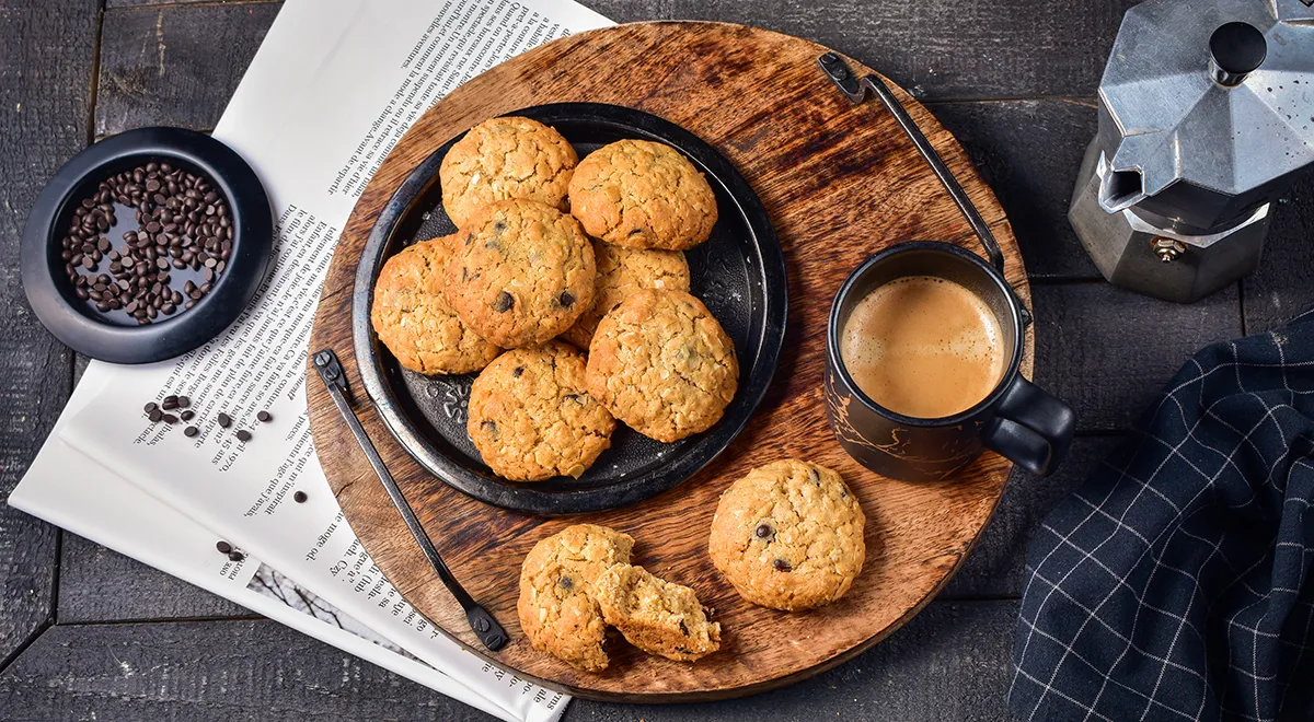 Рецепт овсяного печенья с шоколадом