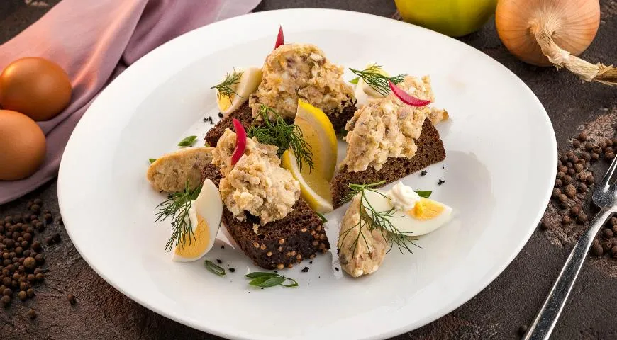 Рецепт форшмака на ржаном хлебе