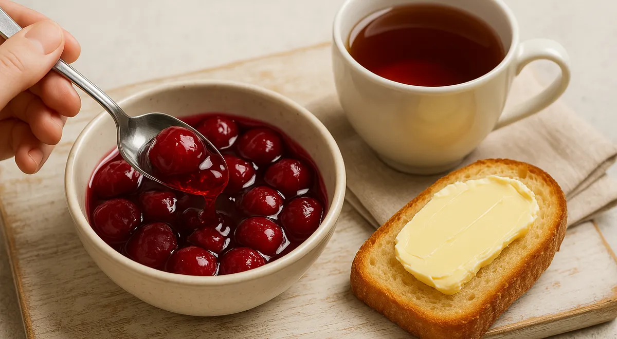 Вишня в желе на зиму