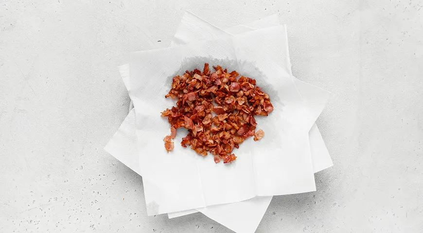 Сырный крем-суп с беконом