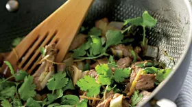 Простые рецепты с кинзой и маслом кунжутным