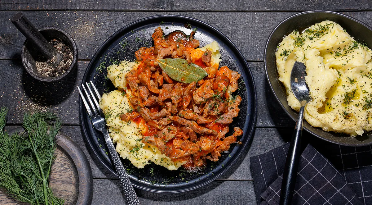 Рецепт свиной поджарки на сковороде