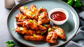 Крылышки барбекю в духовке