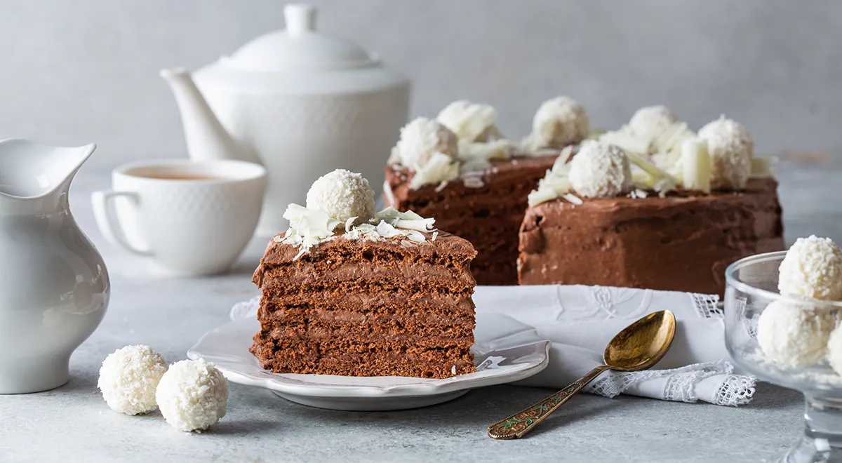 Молочный торт «Шоколадная девочка»