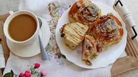 Рецепты с корицей, сливками и грецким орехом