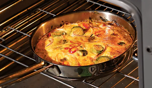Омлет с брюссельской капустой