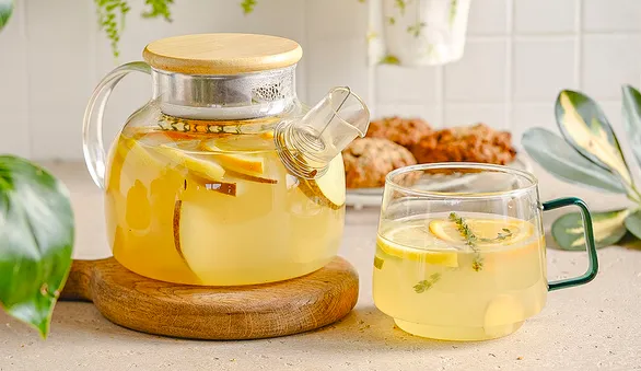 Цитрусовый чай с медом и грушей