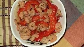 Рецепты с чесноком, креветками и сладким перцем