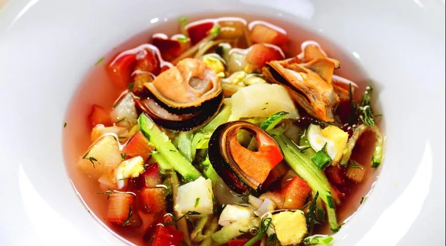 Холодный суп из ревеня