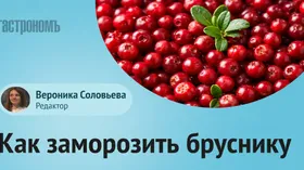 Диетолог объяснила, как правильно заморозить бруснику на зиму