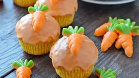 Вкусные морковные кексы