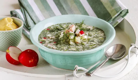Окрошка на молочной сыворотке