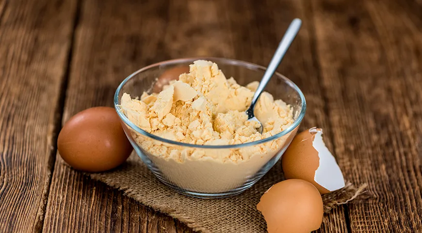 Сухой яичный меланж (яичный порошок) — это сухая смесь белка и желтка