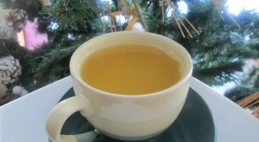 Апельсиновый чай с коньяком