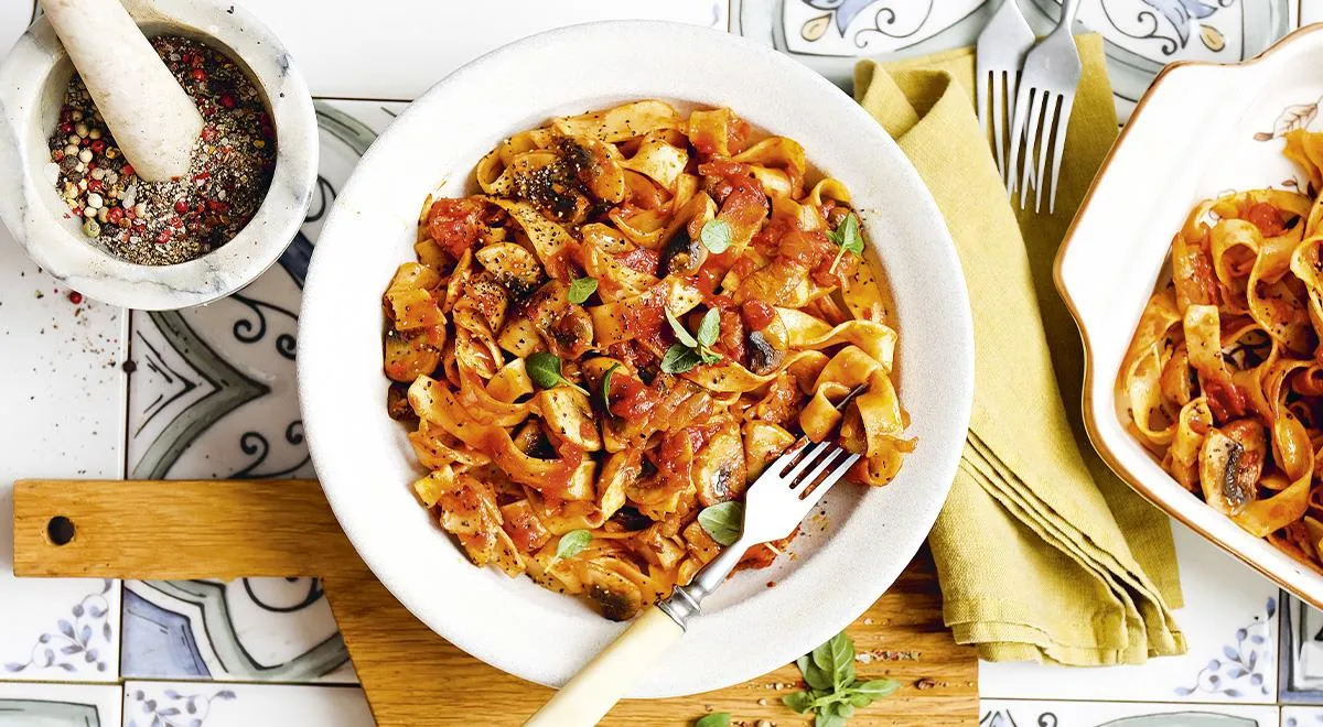 Рецепт пасты болоньезе с грибами