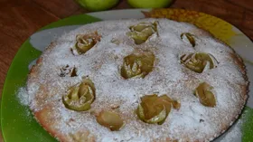 Шарлотка с гречневой мукой